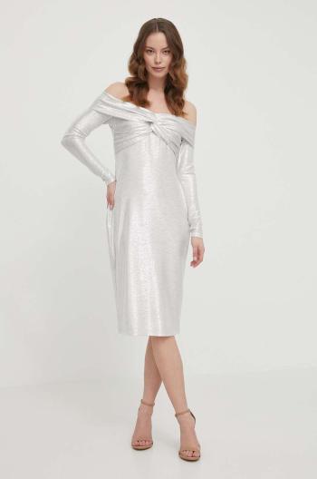 Šaty Lauren Ralph Lauren béžová farba,mini,priliehavá,253932602