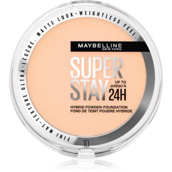 MAYBELLINE NEW YORK SuperStay 24H Hybrid Powder-Foundation kompaktný púdrový make-up pre matný vzhľad odtieň 10 9 g