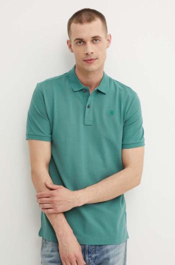 Polo tričko G-Star Raw pánsky, zelená farba, jednofarebný