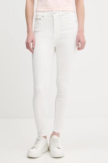 Rifle Calvin Klein Jeans biela farba, LV047B795G