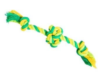 HIP HOP DOG HHD bavlnená lopta s 2 ramenami 17cm/ 30g limetková, zelená