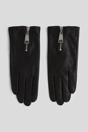 Rukavice Karl Lagerfeld čierna farba, A3W33033