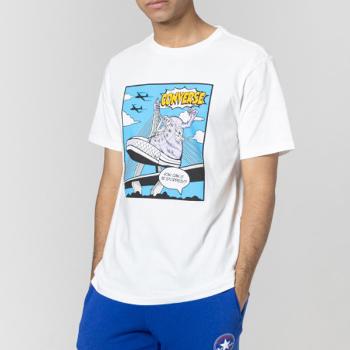 Tričko Converse Comics Graphic Tee White - XL