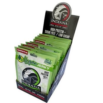 INDIANA Vegan Jerky Hot & Sweet (Chipotle) 375g – display (8594055302285)
