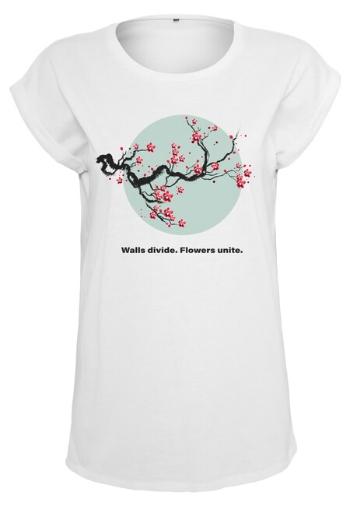 Mr. Tee Ladies Flowers Unite Tee white - XS