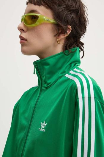 Mikina adidas Originals Adicolor Classics Firebird dámska, zelená farba, s nášivkou, IP0604