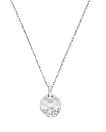Hot Diamonds Strieborný náhrdelník s diamantom a topazmi Illuminate DP1031 (retiazka, prívesok)