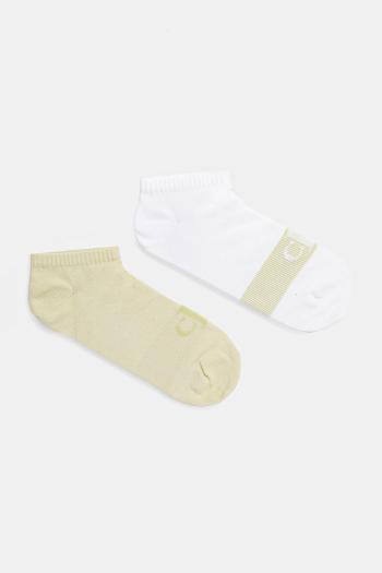 Ponožky Calvin Klein Jeans 2-pak pánske, zelená farba, 701231393