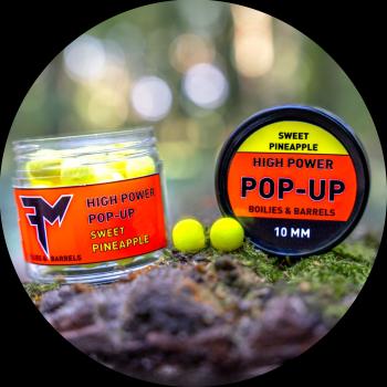 Feedermania plovoucí nástrahy high power pop-up boilies & barrels 10 mm - sweet pineapple