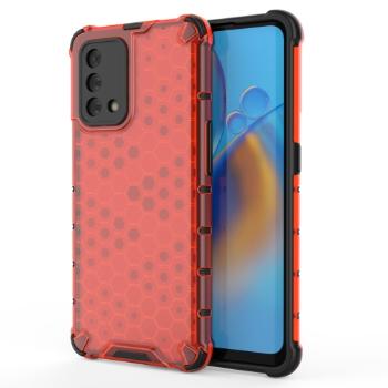 HONEYCOMB Ochranný kryt Oppo A74 červený