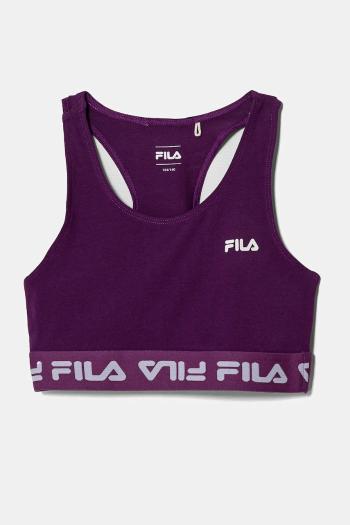 Detská športová podprsenka Fila LOHNWEILER fialová farba, FAT0656