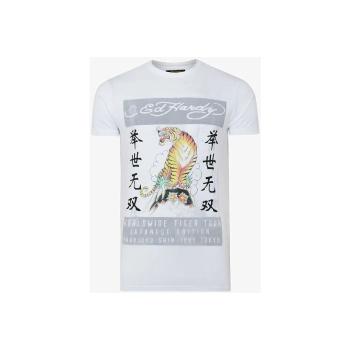 Ed Hardy  Mt-tiger t-shirt  Tričká s krátkym rukávom Biela