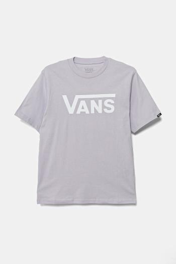Detské bavlnené tričko Vans Classic fialová farba, s potlačou, VN000IVFUUI1