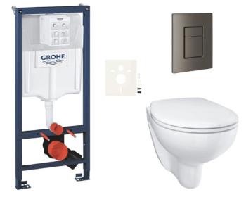 Závesný wc set do ľahkých stien / predstenová montáž GROHE Bau Ceramic SIKOGRSBAUSCAL0