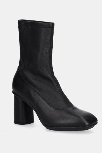 Kožené členkové topánky Ecco Sculpted Alba 65 Boot čierna farba, na podpätku, 234813-51052