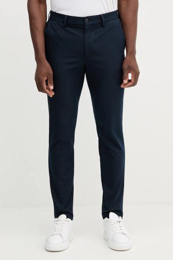 Nohavice BOSS tmavomodrá farba, strih chinos, 50543945
