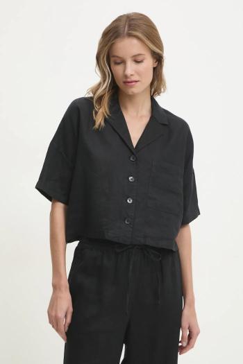 Košeľa Dkny čierna farba, regular, s klasickým golierom, P3KACRX8