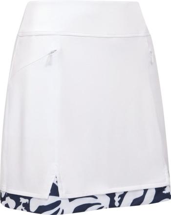 Callaway 17″ Abstract Floral Blocked Brilliant White L Sukňa