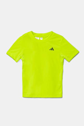 Detské tričko adidas Performance zelená farba, s potlačou, JP0996
