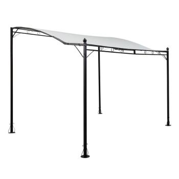 Blumfeldt Allure, pergola, prístrešok, altánok, 300 × 250 cm, polyester, svetlá béžová