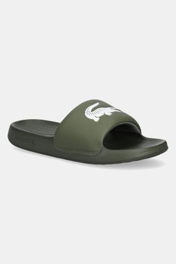 Šľapky Lacoste SERVE SLIDE 1.0 zelená farba, 49CMA0021