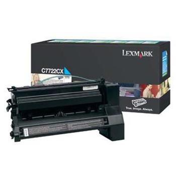 LEXMARK C7722CX - originálny toner, azúrový, 15000 strán
