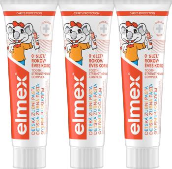ELMEX Kids detská zubná pasta pre deti 0-6 rokov triopack 3 x 50 ml
