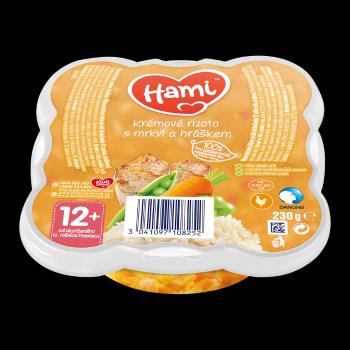 Hami príkrm Malý Gurmán krémové rizoto s mrkvou a hráškom 230g
