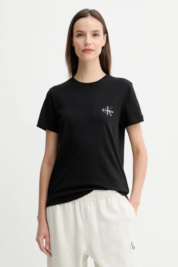 Bavlnené tričko Calvin Klein Jeans dámske, biela farba, LV047C905G