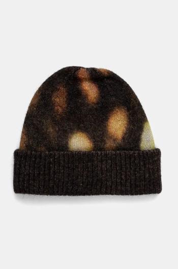 Vlnená čiapka A.P.C. bonnet tail hnedá farba, vlnená, WOART.M25086