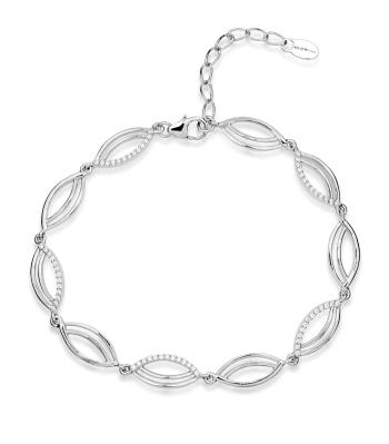Silver Cat Krásny strieborný náramok pre ženy s kubickými zirkónmi SC541
