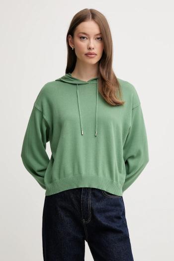 Bavlnený sveter United Colors of Benetton zelená farba, ľahké, 1294D203T