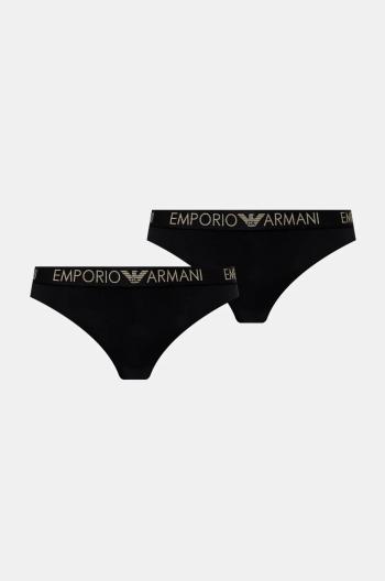 Tangá Emporio Armani Underwear 2-pak čierna farba, 163333 4F235