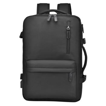 PROTEMIO PV24 Cestovný batoh s priehradkou na notebook čierny
