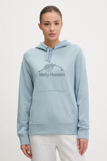 Mikina Helly Hansen NORD GRAPHIC dámska, s kapucňou, s potlačou, 62981