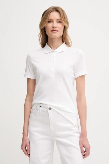Polo tričko United Colors of Benetton dámske, biela farba, 3TQJD300W