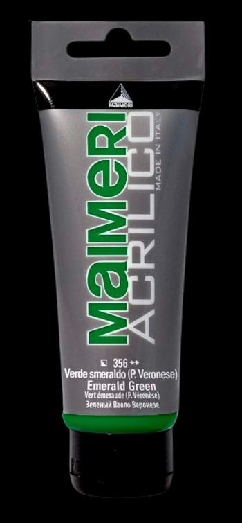 MAIMERI ACRILICO - Akrylové farby 356 - emerald green, 0,2 L