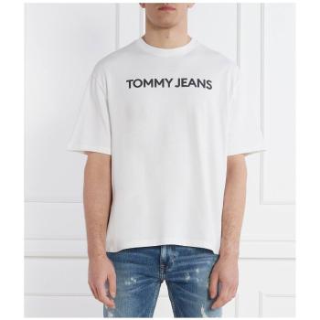 Tommy Jeans  DM0DM18267  Tričká s krátkym rukávom Biela