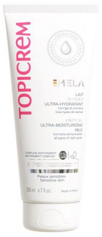 Topicrem Rozjasňujúce telové mlieko pre citlivú pokožku MELA (Unifying Ultra-Moisturising Milk) 200 ml