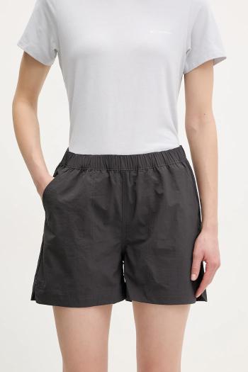 Turistické šortky Helly Hansen Vetta šedá farba, jednofarebné, vysoký pás, 63184