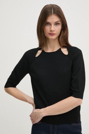 Sveter Twinset dámsky, čierna farba, tenký, 251TP3490