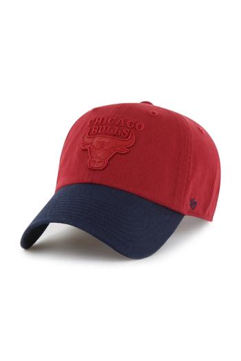 Bavlnená šiltovka 47 brand NBA Chicago Bulls '47 x Tommy Hilfiger červená farba, s nášivkou, KCO-THCCU173GWL-TJ