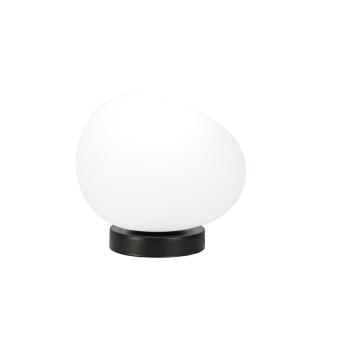 Minimalistická stolová lampa STONES - biele 30 cm tienidlo v tvare kameňa - škandinávska nočná lampa E27