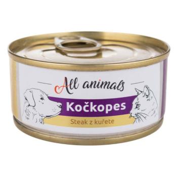 ALL ANIMALS Kočkopes konzerva steak z kurčaťa 100 g