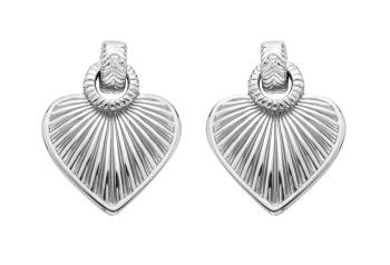 Hot Diamonds Romantické strieborné náušnice s diamantmi Essence DE820