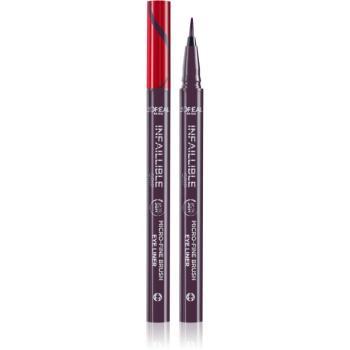 L’Oréal Paris Infaillible Grip 36h Micro-Fine liner linka na oči vo fixke odtieň Dew Berry 0,4 g