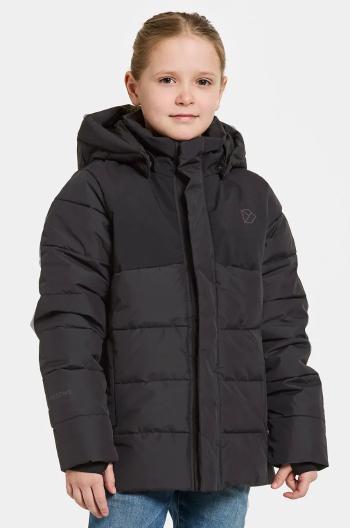 Detská bunda Didriksons RYOLIT KIDS JACKET čierna farba, 504941