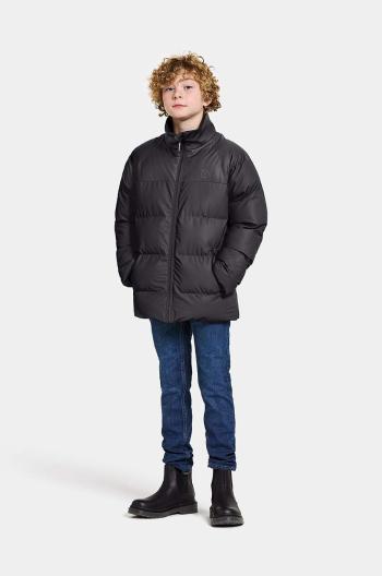 Detská bunda Didriksons MEGA KIDS JKT čierna farba, 505364