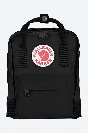 Ruksak Fjallraven Kanken Mini F23561.550-550, čierna farba, malý, s nášivkou