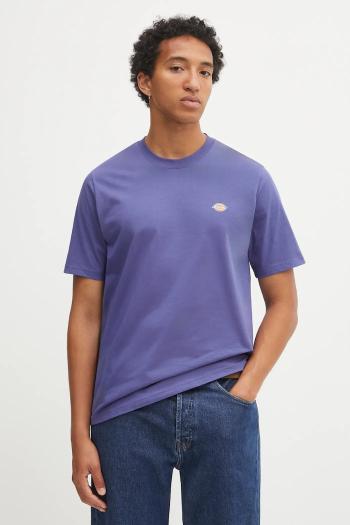 Bavlnené tričko Dickies pánske, modrá farba, vzorované, DK0A4XDB